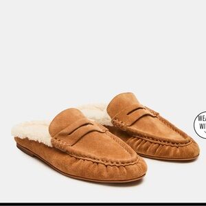 Steve Madden Tan Suede Slip-On Loafers